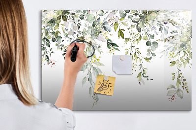Dry erase magnetic board Blooming nature