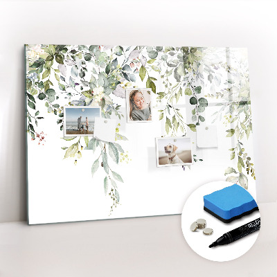 Dry erase magnetic board Blooming nature