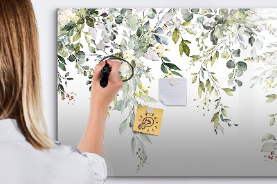 Dry erase magnetic board Blooming nature