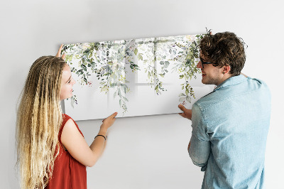 Dry erase magnetic board Blooming nature