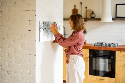 Dry erase magnetic board Blooming nature