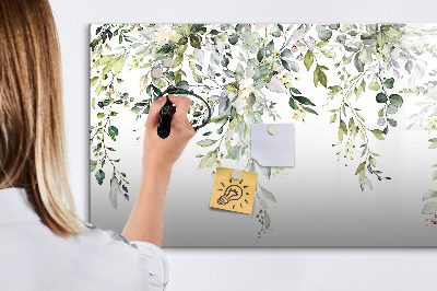 Dry erase magnetic board Blooming nature