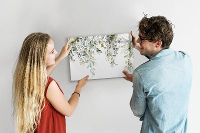 Dry erase magnetic board Blooming nature