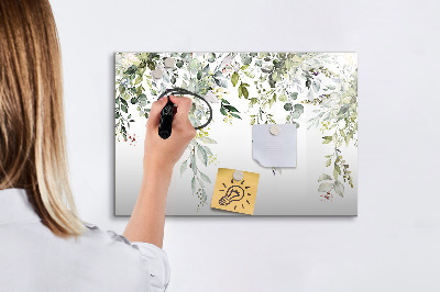 Dry erase magnetic board Blooming nature