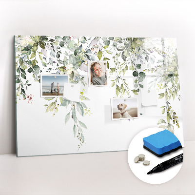 Dry erase magnetic board Blooming nature