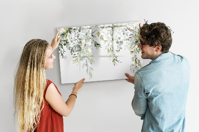 Dry erase magnetic board Blooming nature