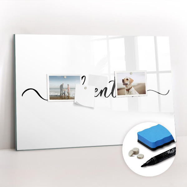 Magnetic dry erase board Inscription adventure