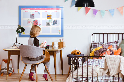 Dry erase magnetic board Monthly planner