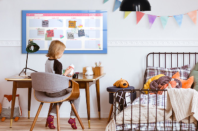 Dry erase magnetic board Monthly planner