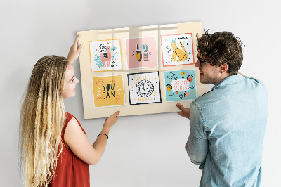 Dry erase magnetic board Motivational slogans