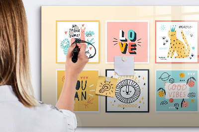 Dry erase magnetic board Motivational slogans