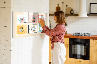 Magnetic board for drawing Motivational slogans