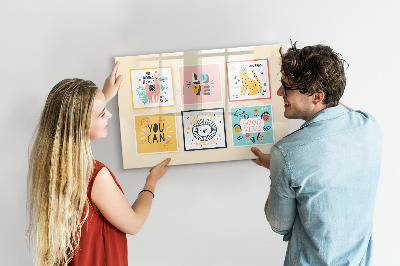 Dry erase magnetic board Motivational slogans