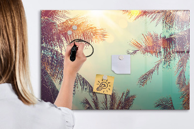 Dry erase magnetic board Peony flowers