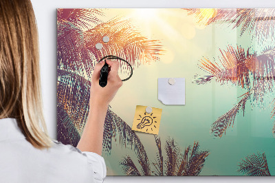 Dry erase magnetic board Peony flowers