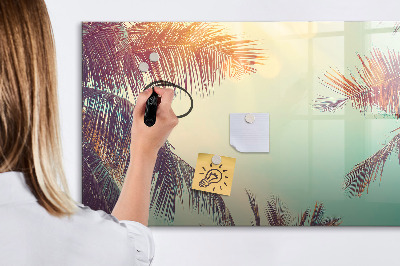 Dry erase magnetic board Peony flowers