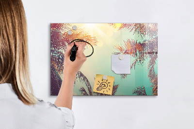 Dry erase magnetic board Peony flowers