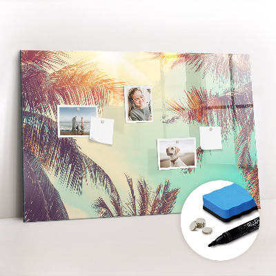 Dry erase magnetic board Peony flowers