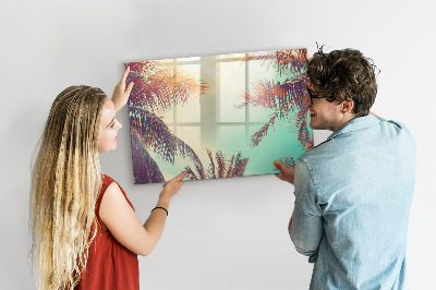 Dry erase magnetic board Peony flowers