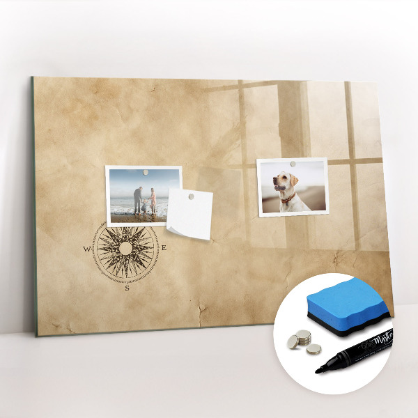 Magnetic dry erase board Compass Canvas