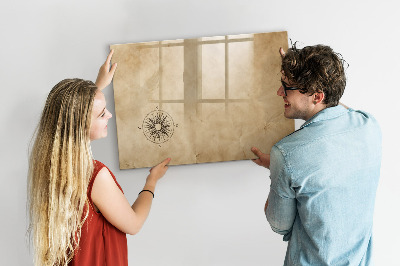 Magnetic board with marker Compass Canvas