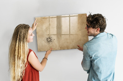 Magnetic board with marker Compass Canvas