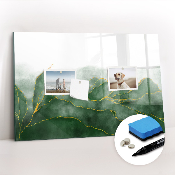 Magnetic dry erase board Tropical palm trees