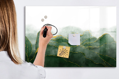 Magnetic dry erase board Tropical palm trees