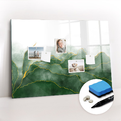 Magnetic board with marker Tropical palm trees