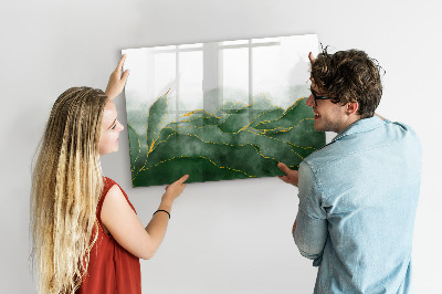 Magnetic dry erase board Tropical palm trees