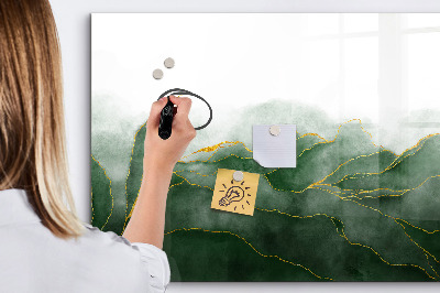 Magnetic dry erase board Tropical palm trees
