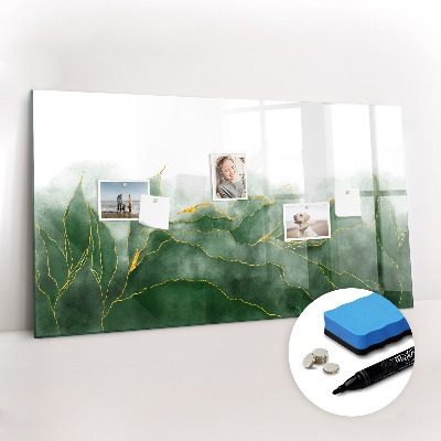 Magnetic dry erase board Tropical palm trees