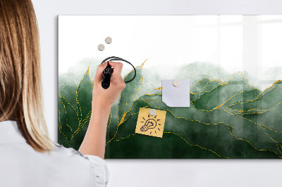 Magnetic dry erase board Tropical palm trees