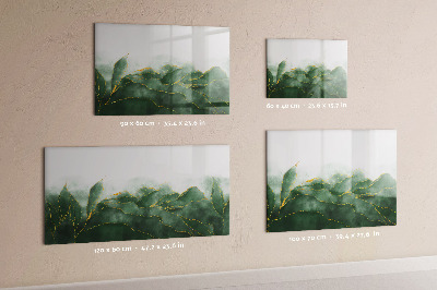 Magnetic dry erase board Tropical palm trees