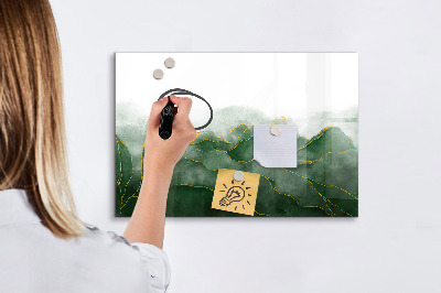 Magnetic dry erase board Tropical palm trees