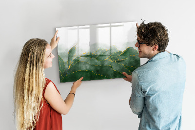Magnetic dry erase board Tropical palm trees