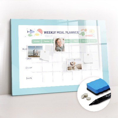 Magnetic dry erase board Meal planner