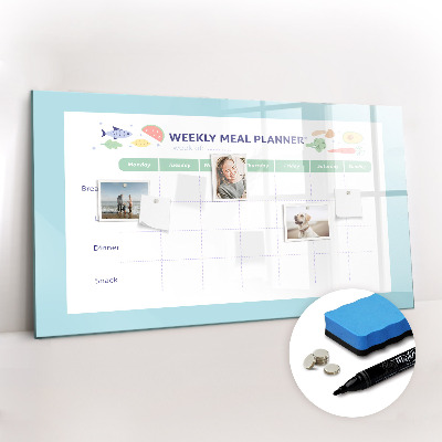 Magnetic dry erase board Meal planner