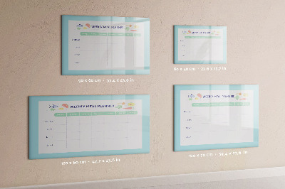 Magnetic dry erase board Meal planner