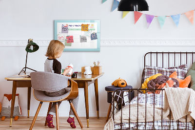 Magnetic dry erase board Meal planner