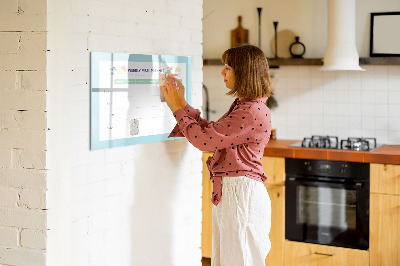 Magnetic dry erase board Meal planner