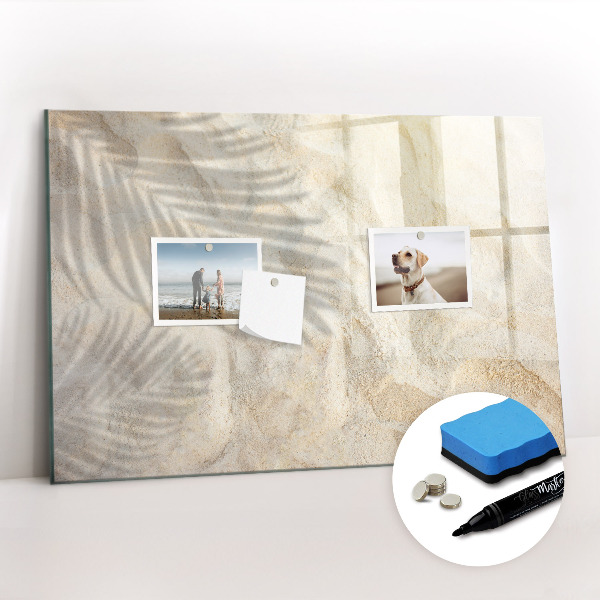 Magnetic dry erase board Golden marble