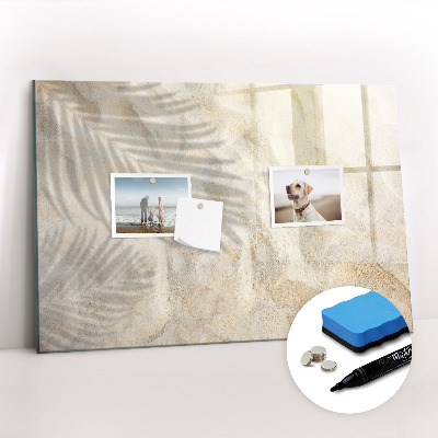 Magnetic dry erase board Golden marble