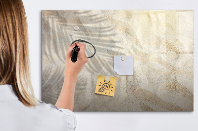 Magnetic dry erase board Golden marble
