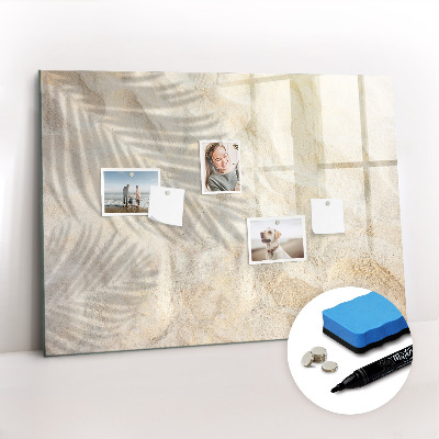 Magnetic dry erase board Golden marble