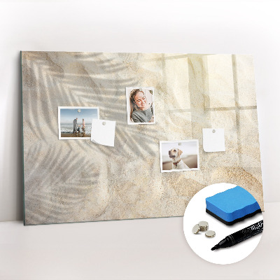 Magnetic dry erase board Golden marble