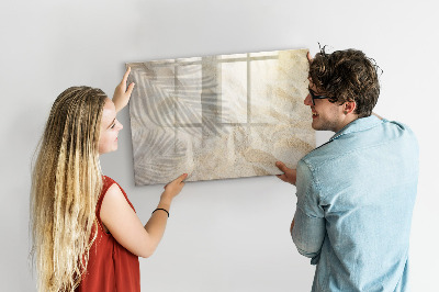 Magnetic dry erase board Golden marble