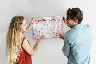 Magnetic board for writing Palm tree shadow sand