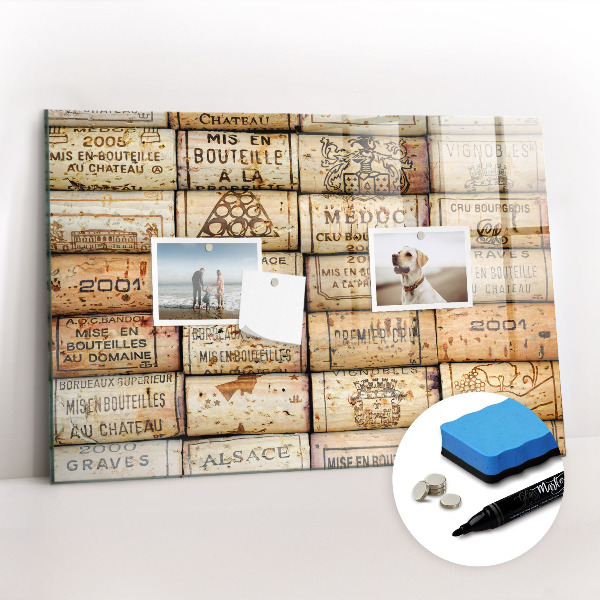 Magnetic dry erase board Wine Corks