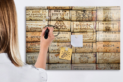 Magnetic board for drawing Wine Corks